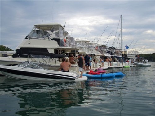 Seafari - raft up held over summer at d’Albora Marinas Nelson Bay. © MIAA
